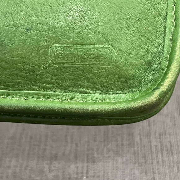 Coach Green Pouch Bag Vintage - Picture 3 of 12